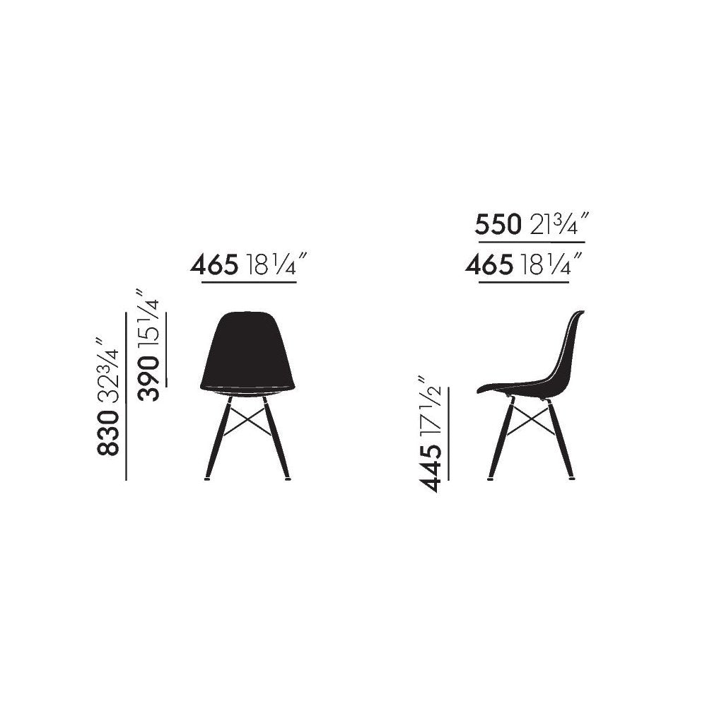 Eames Plastic Side Chair DSW Pepita Edition