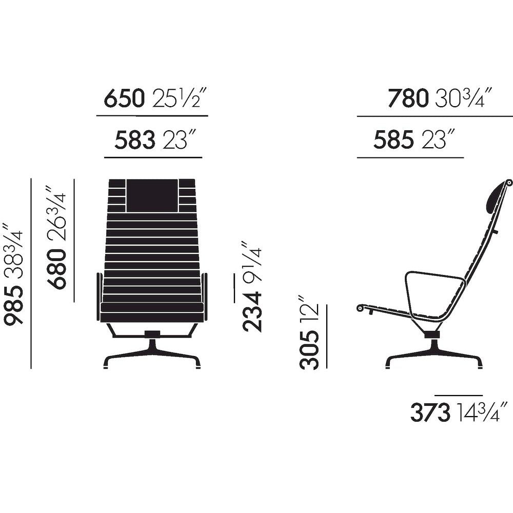 Aluminium Chair EA 124