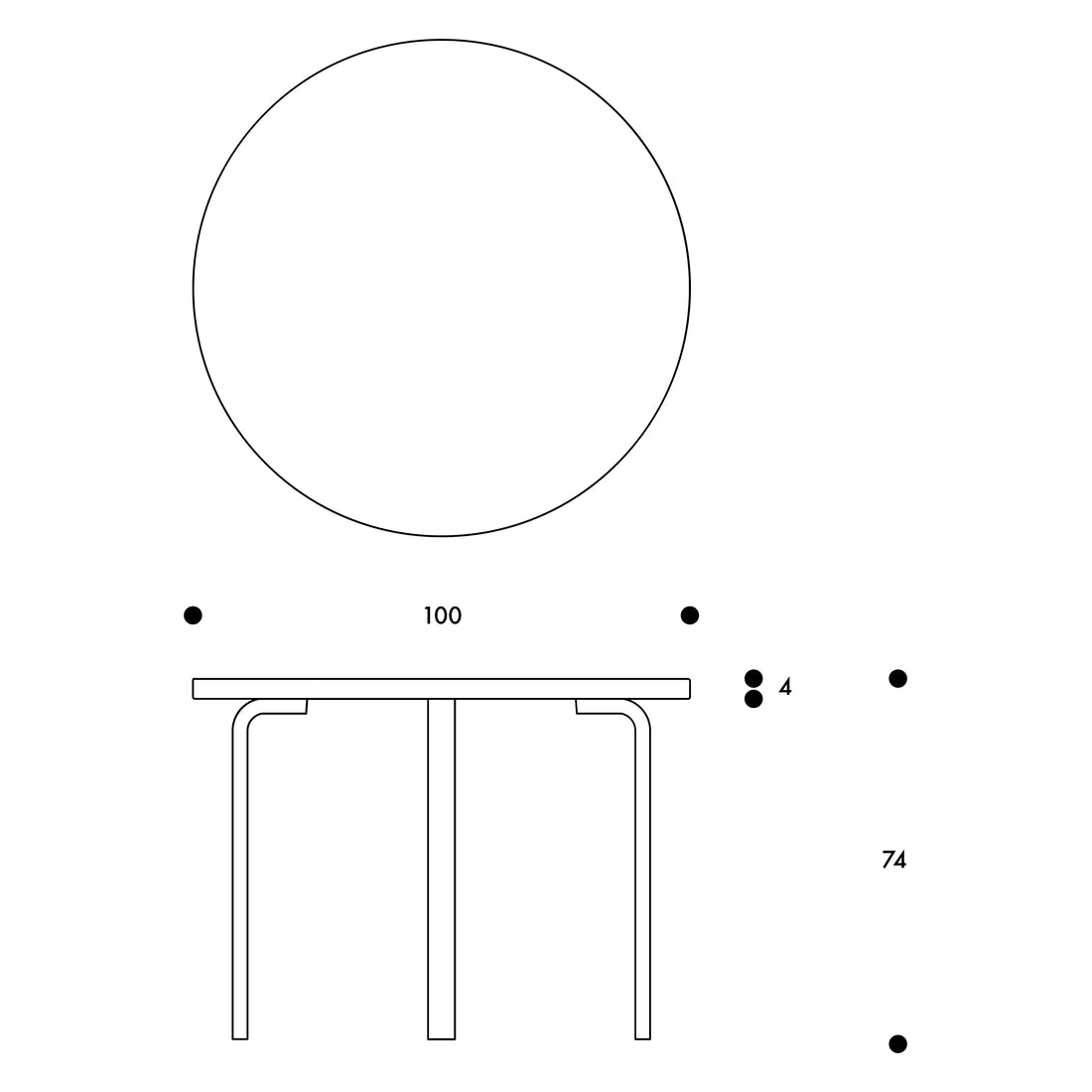 Aalto Table 90A