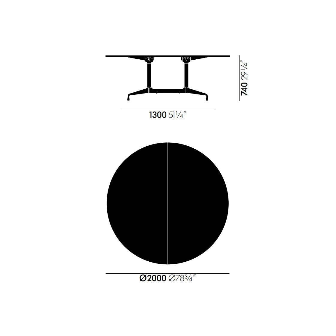 Eames Segmented Table