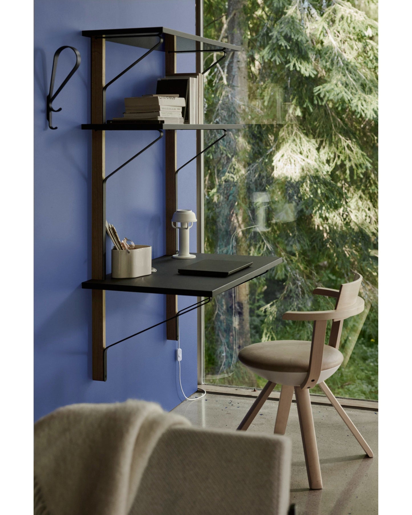 Kaari Wall Shelf with Desk