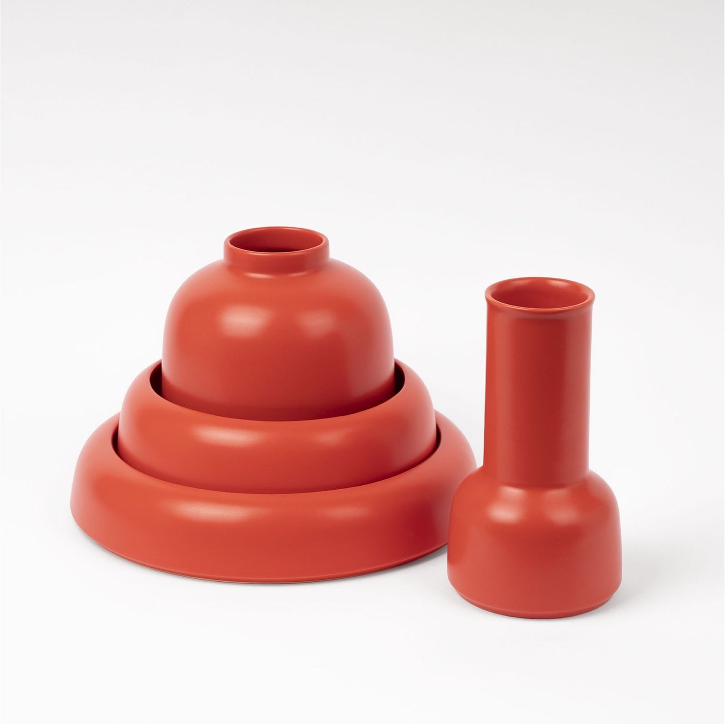 Omar - bowl - small - Strong Coral