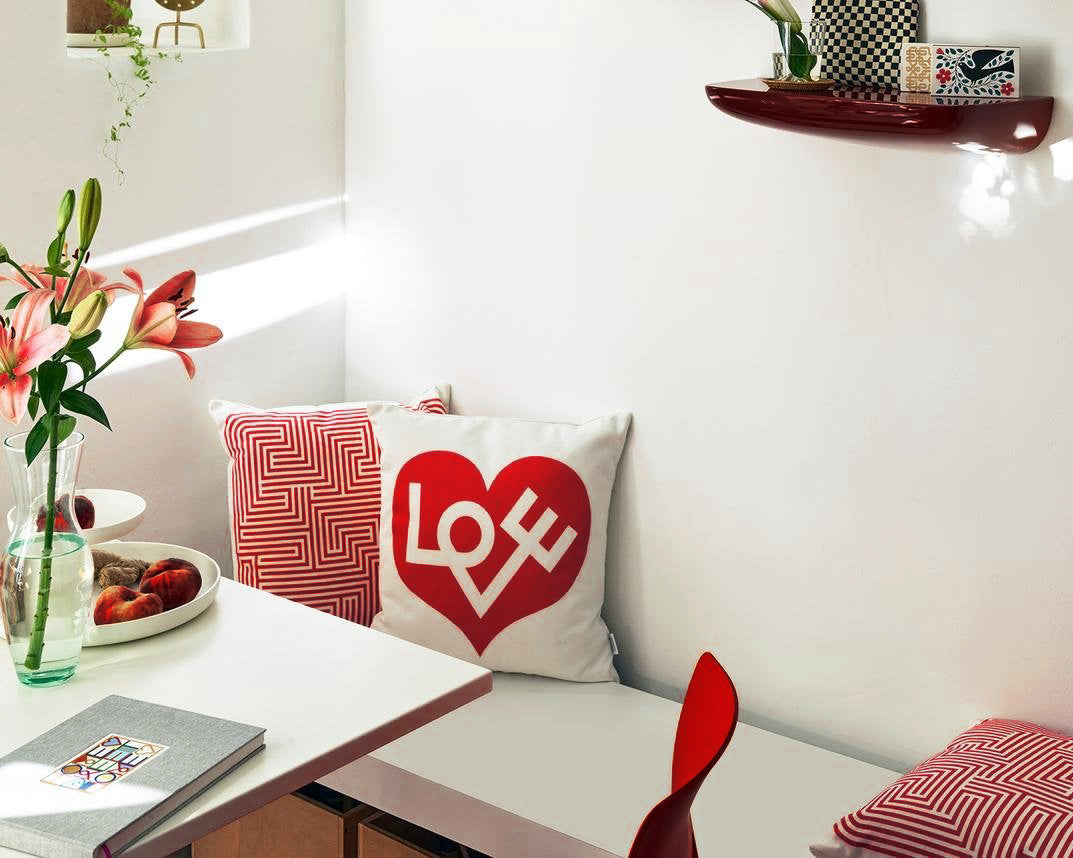 Graphic Print Pillows - Love Heart