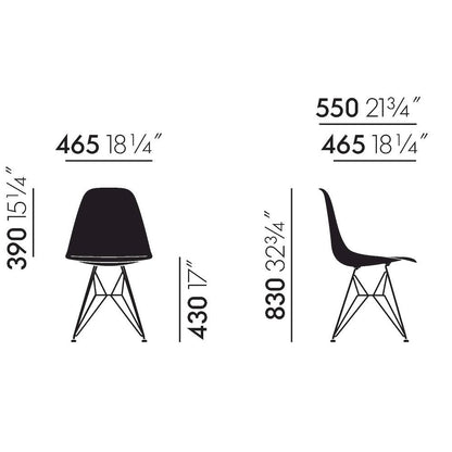 Eames Fiberglass Side Chair DSR