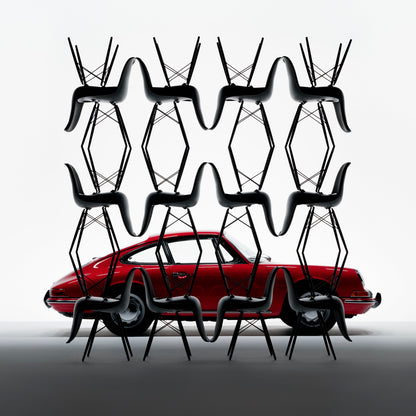 Eames Plastic Side Chair DSW Pepita Edition