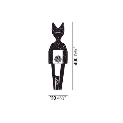 Wooden Doll Cat large