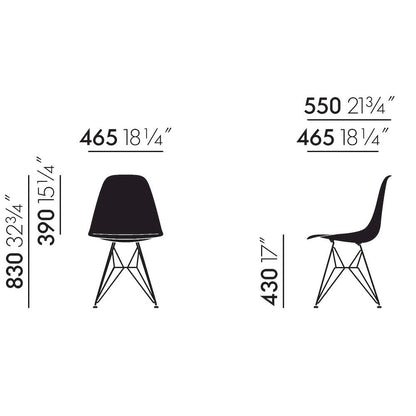 Eames Plastic Side Chair RE DSR