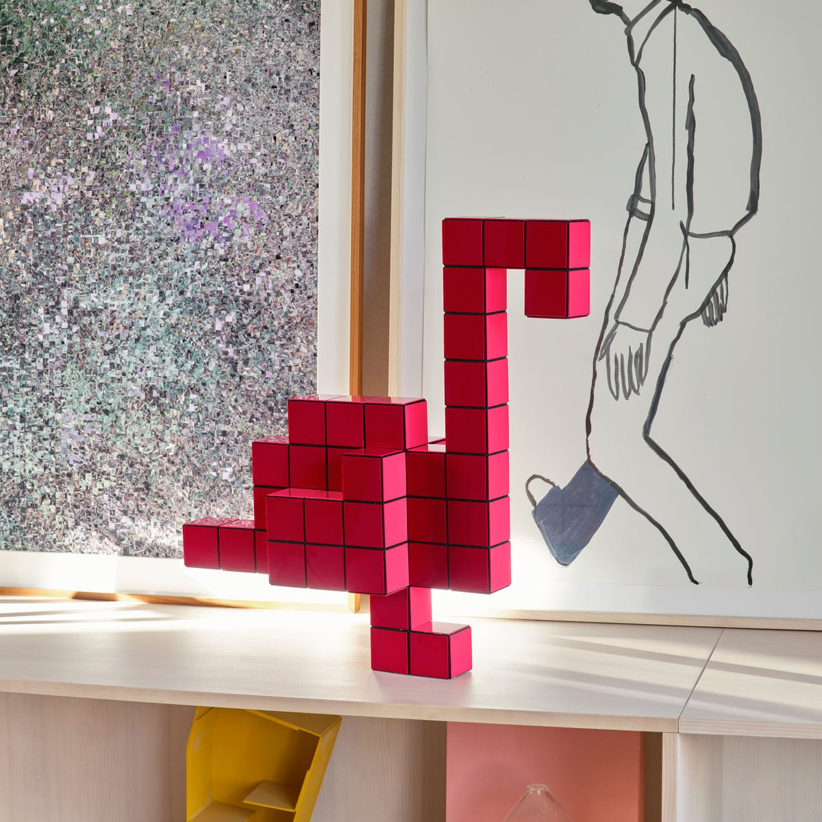 Panton Cubes: Flamingo