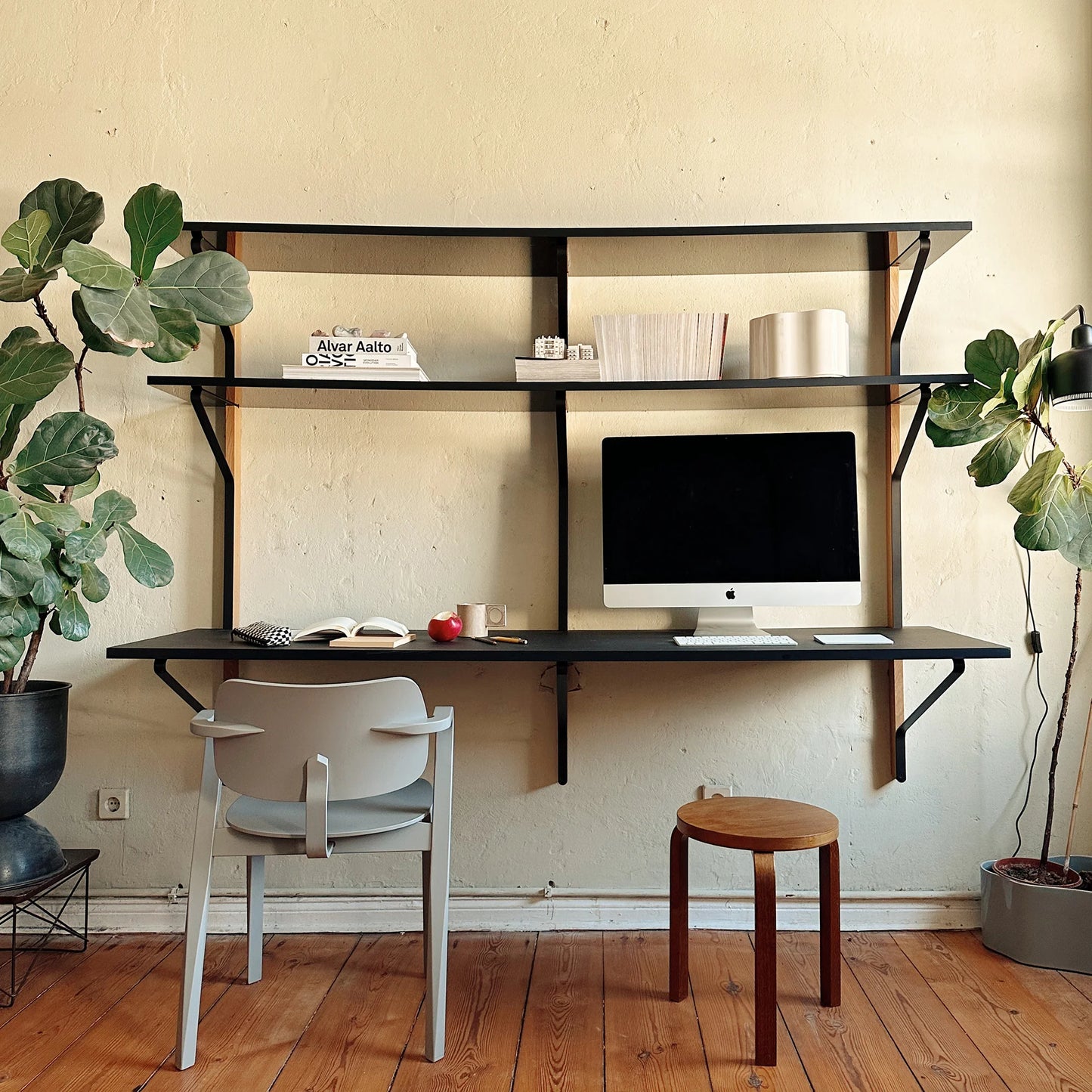 Kaari Wall Shelf with Desk