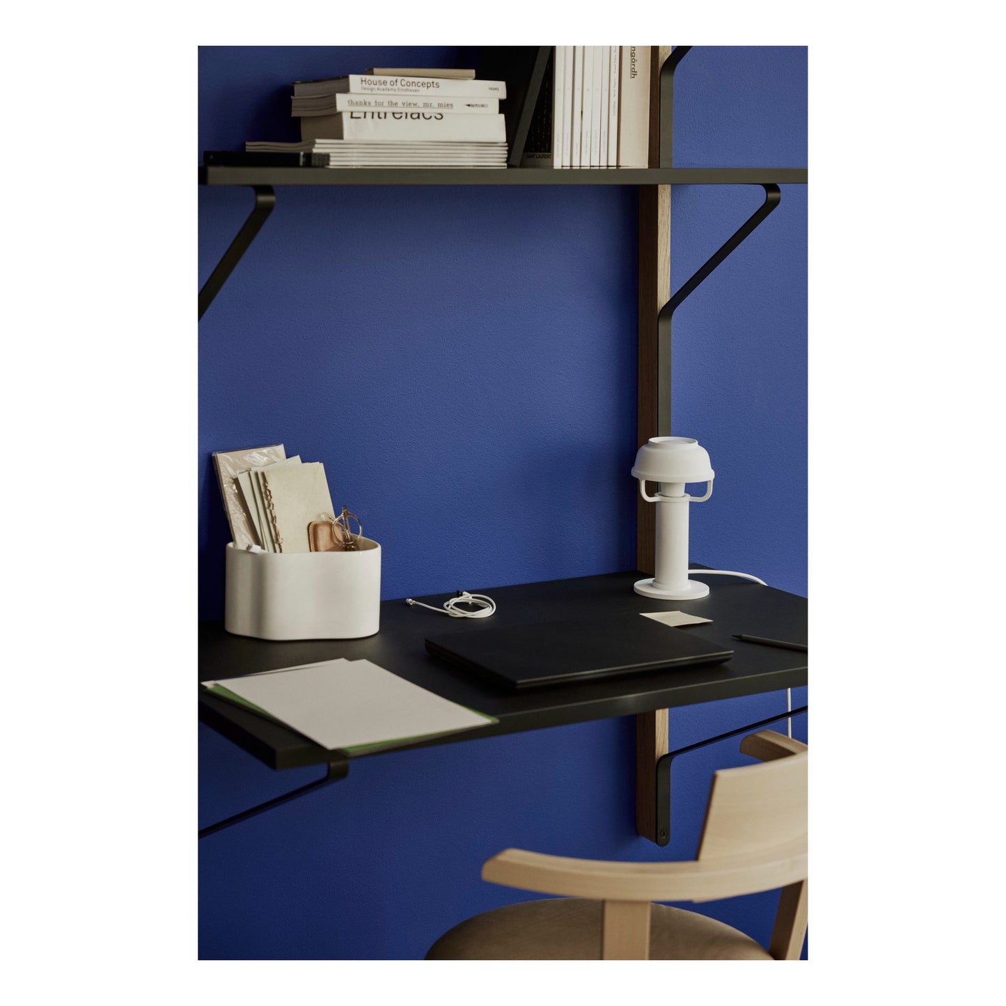 Kaari Wall Shelf with Desk