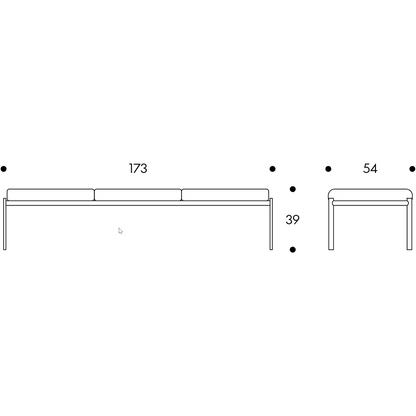 Kiki Bench 3-seater