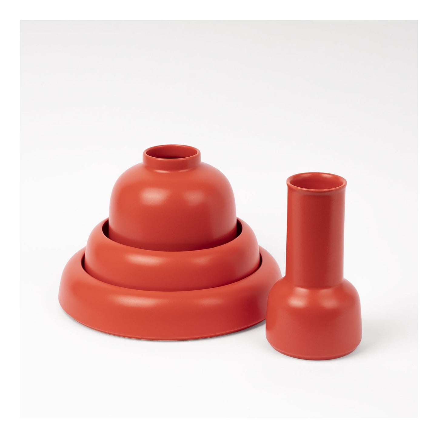Omar - bowl - small - Strong Coral