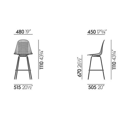 Wire Stool Medium