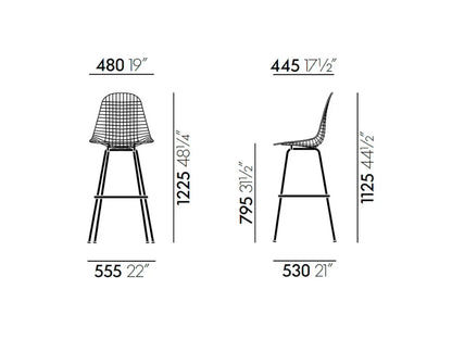 Wire Stool High